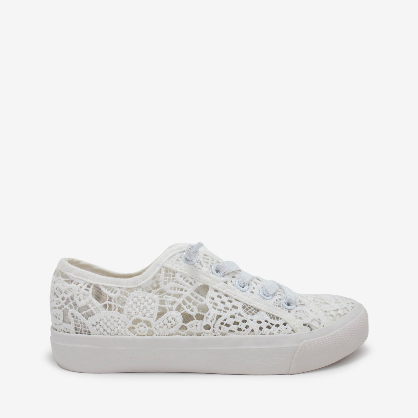 Shops jellypop white lace flats