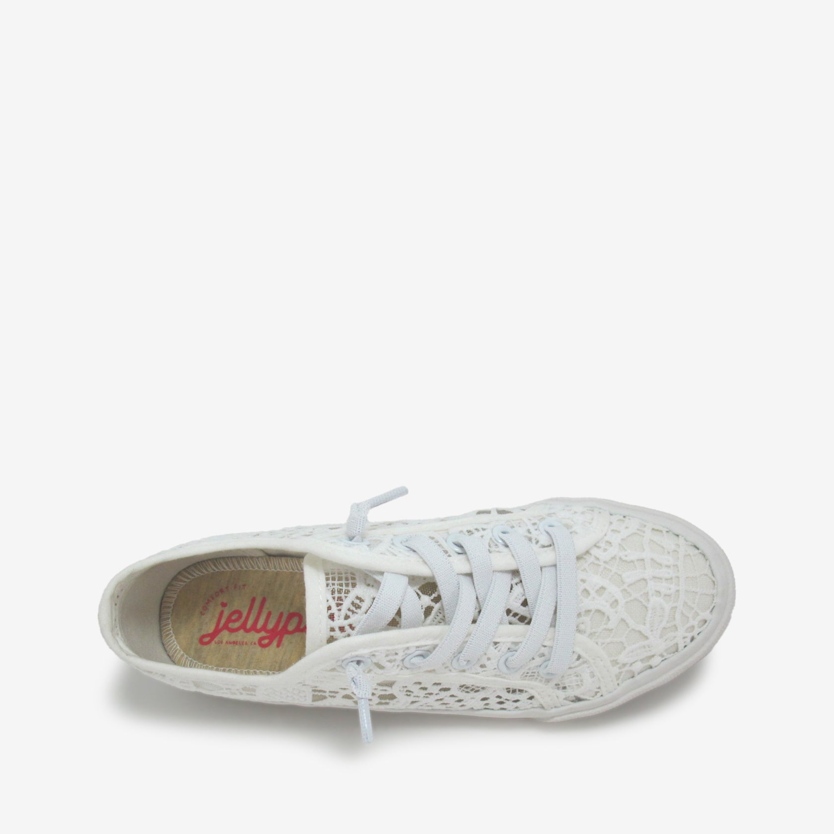 Shops jellypop white lace flats